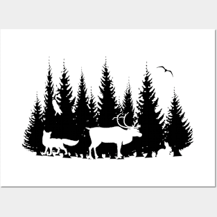 Forest Animals Posters and Art